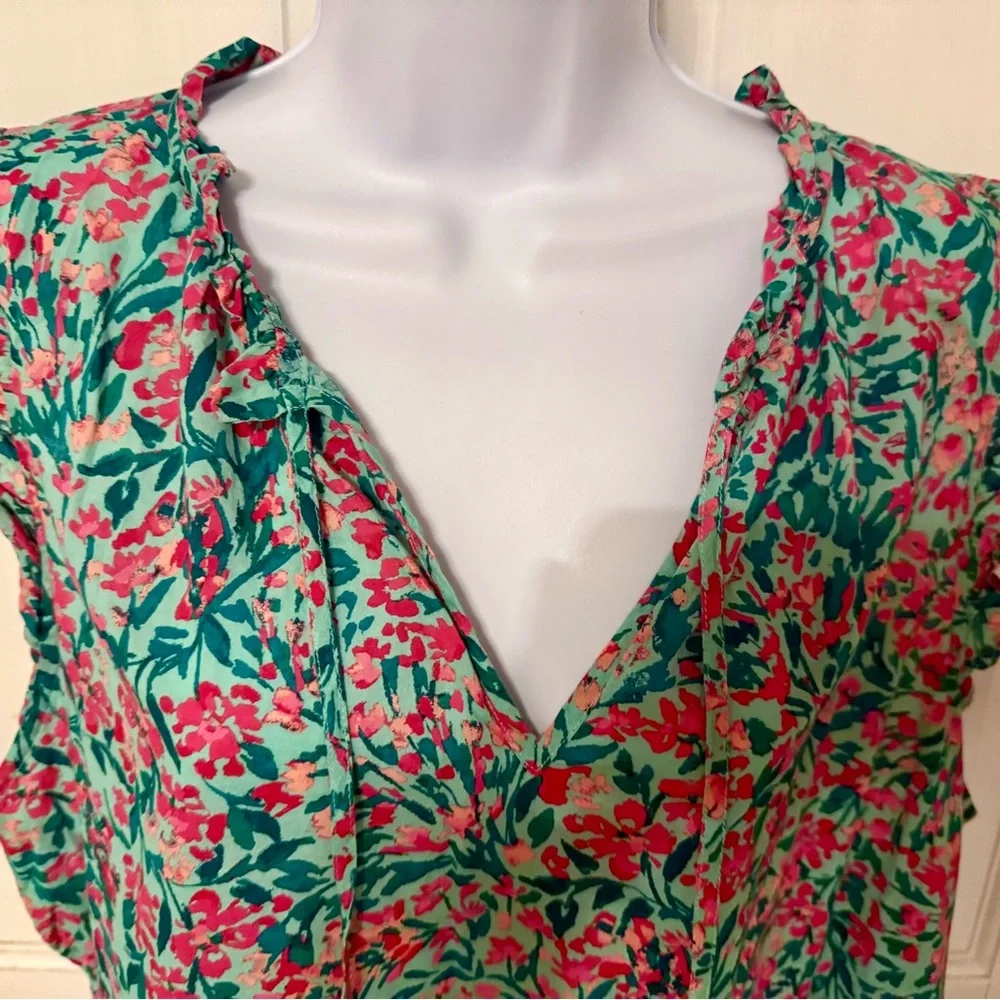 J. Crew Multicolor Floral Cover Up Dress - Picture 4 of 5